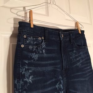 Lucky brand floral jeans